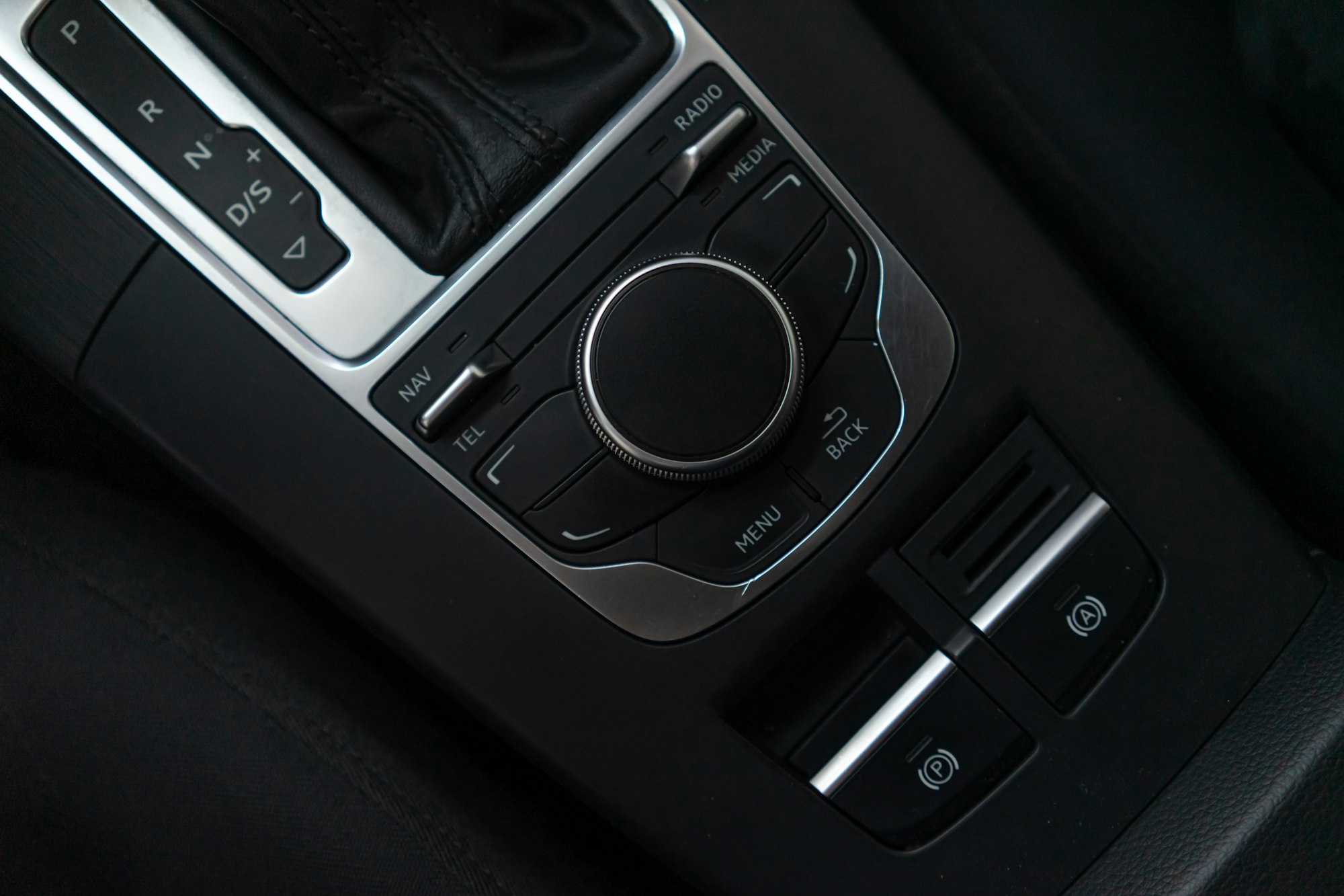 Istanbul, Turkiye - April 2021: Audi Car instrument panel. Dashboard